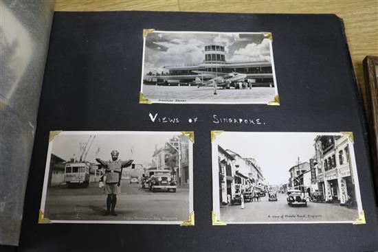 Naval interest: Two albums of photographs relating to Royal Marine Hills aboard HMS Eagle, China Commission 1937-9